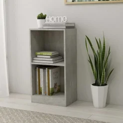 Discount vidaXL Bokhylla 40x24x75 cm konstruerat trä Betonggrå