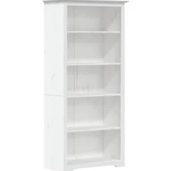 New vidaXL Bokhylla BODO 82x40x173 cm massiv furu 5 hyllplan Vit