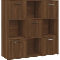 Discount vidaXL Bokhylla 90x30x90 cm konstruerat trä brun ek