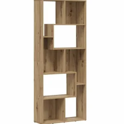 vidaXL Bokhylla hantverksmässig ek 67x24x161 cm konstruerat trä