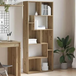 vidaXL Bokhylla hantverksmässig ek 67x24x161 cm konstruerat trä