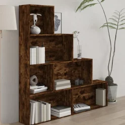 Discount vidaXL Bokhylla 155x24x160 cm Rökfärgad ek