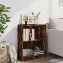 Online vidaXL Bokhylla 60x24x76 cm konstruerat trä Rökfärgad ek