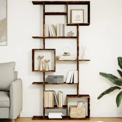 Discount vidaXL Bokhylla 92x29x188 cm konstruerat trä Rökfärgad ek