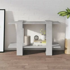 Clearance vidaXL Bokhylla Rumsavdelare 80x30x51 cm Betonggrå