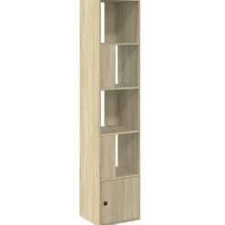 vidaXL Bokhylla sonoma-ek 40x36x189 cm konstruerat trä
