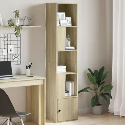 vidaXL Bokhylla sonoma-ek 40x36x189 cm konstruerat trä