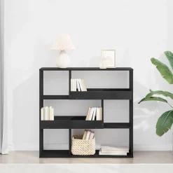 Outlet vidaXL Bokhylla 100 x 33 x 94,5 cm Konstruerat trä Svart ek