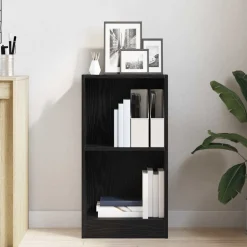 Discount vidaXL Bokhylla 40x24x76 cm konstruerat trä Svart ek