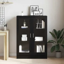 Discount vidaXL Bokhylla 82,5x30,5x115 cm konstruerat trä Svart ek