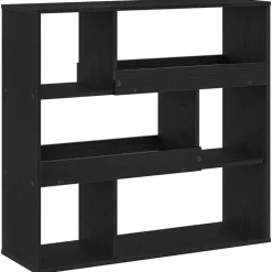 vidaXL Bokhylla Svart Ek 100 x 33 x 94,5 cm Konstruerat trä