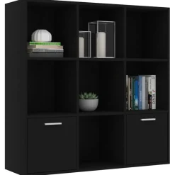 Discount vidaXL Bokhylla 98x30x98 cm konstruerat trä Svart