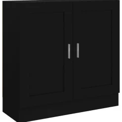 vidaXL Bokhylla svart 82,5x30,5x80 cm konstruerat trä