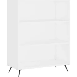 New vidaXL Bokhylla 69,5x32,5x90 cm konstruerat trä Vit