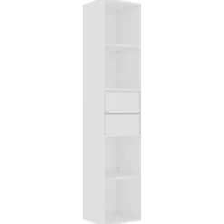 Best vidaXL Bokhylla 36x30x171 cm konstruerat trä Vit