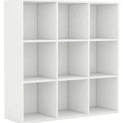 vidaXL Bokhylla 98x29x97,5 cm konstruerat trä Vit