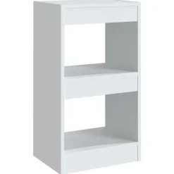vidaXL Bokhylla/Rumsavdelare vit 40x30x72 cm