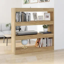 Online vidaXL Bokhylla/Rumsavdelare sonoma-ek 100x30x103 cm Sonoma ek