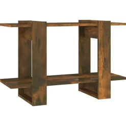 Discount vidaXL Bokhylla/Rumsavdelare 80x30x51 cm Rökfärgad ek