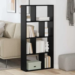Hot vidaXL Bokskåp 60 x 20 x 102,5 cm Konstruerat trä Svart ek