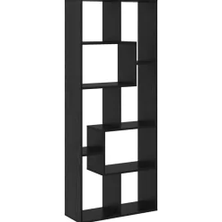 Clearance vidaXL Bokskåp 67 x 25 x 162 cm Konstruerat trä Svart ek
