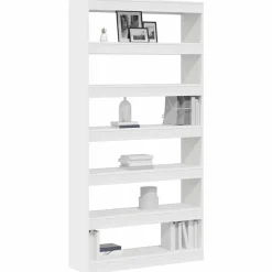 vidaXL Bokskåp Vit 100 x 30 x 198 cm Konstruerat trä