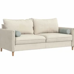 vidaXL Bolsterkuddar 2 pcs Ljusgrå Ø 15 x 40 cm Kordread tyg