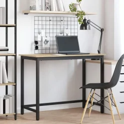vidaXL bord Sonoma-ek 80 x 50 x 76,5 cm Konstruerat trä och stål