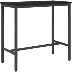 vidaXL bord Svart Ek 100 x 50 x 90,5 cm Konstruerat trä och stål
