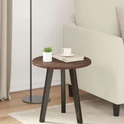 vidaXL Bordsskiva brun ek Ø 40 x 1,5 cm Konstruerat trä