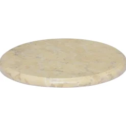 vidaXL Bordsskiva gräddvit Ø40x2,5 cm marmor