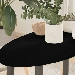 Clearance vidaXL Bordsskiva 80x40x2 cm massiv ek oval Mörkbrun