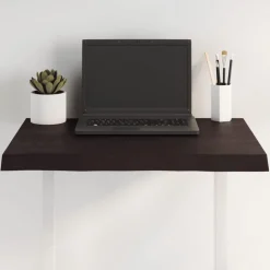 vidaXL Bordsskiva mörkbrun 60x50x(2-4) cm massivt trä levande kant