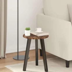 vidaXL Bordsskiva Rökfärgad ek Ø 30 x 1,5 cm Konstruerat trä