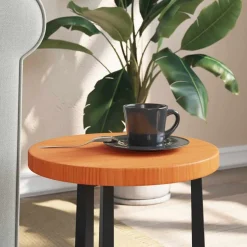 Sale vidaXL Bordsskiva rund vaxad brun Ø30x2,5 cm massiv furu Vaxbrun