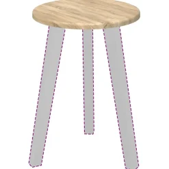Discount vidaXL Bordsskiva Ø 30 x 1,5 cm Konstruerat trä Sonoma ek