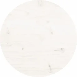 Best vidaXL Bordsskiva Ø30x3 cm massiv furu Vit