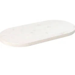 Online vidaXL Bordsskiva 60x30x2,5 cm oval massiv furu Vit