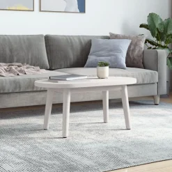 Online vidaXL Bordsskiva 60x30x2,5 cm oval massiv furu Vit