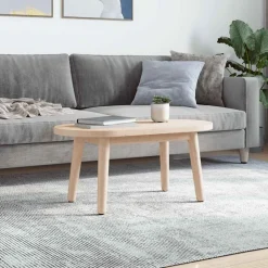 vidaXL Bordsskiva 60x30x2,5 cm massivt trä furu oval Naturfärg