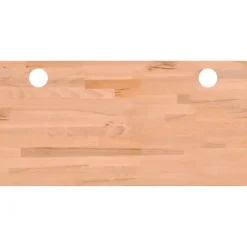 vidaXL Bordsskiva 100x50x1,5 cm massivt bokträ