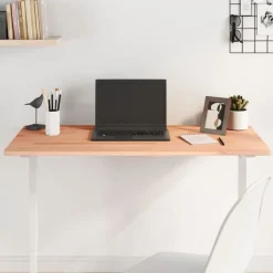 vidaXL Bordsskiva 100x50x1,5 cm massivt bokträ