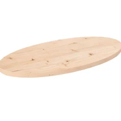 New vidaXL Bordsskiva 70x35x2,5 cm massivt trä furu oval Naturfärg
