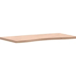 Sale vidaXL Bordsskiva 80x(36-40)x2,5 cm massivt bokträ Naturfärg