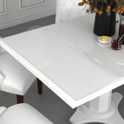 vidaXL Bordsskydd genomskinligt 100x60 cm 1,6 mm PVC