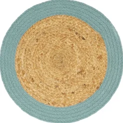 Sale vidaXL Bordstabletter 6 st naturlig och 38 cm jute och bomull Grön