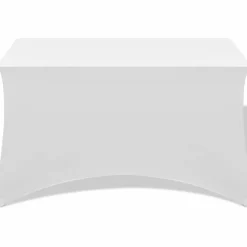 Hot vidaXL Bordsöverdrag stretch 2 st 120x60,5x74 cm Vit