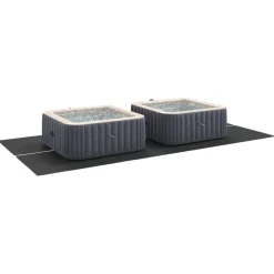 Hot vidaXL Bottenmatta för pool 500 x 250 x 0,1 cm Syntetiskt tyg Svart