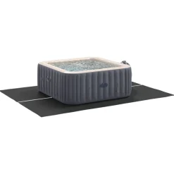 vidaXL Bottenmatta för pool Svart 300 x 220 x 0,1 cm Syntetiskt tyg