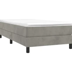 Clearance vidaXL Boxspring-sängram 80x200 cm sammet Ljusgrå